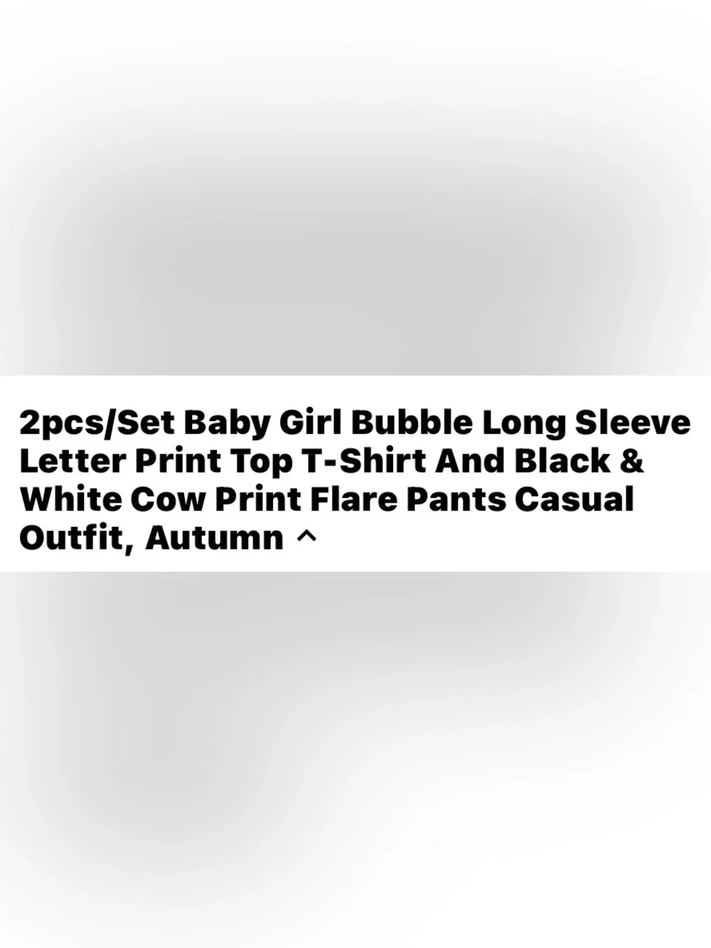 Little Girls ‘Daddy's Girl’Black/White Cow Flare Bubble Sleeves Size-2-3 Yrs NEW